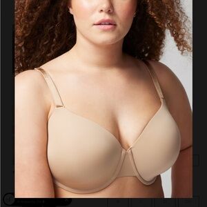 Soma Vanishing 360 Perfect Coverage underwire bra Size 38DD Nude